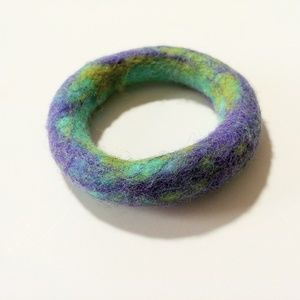 Purple Felt Bracelet